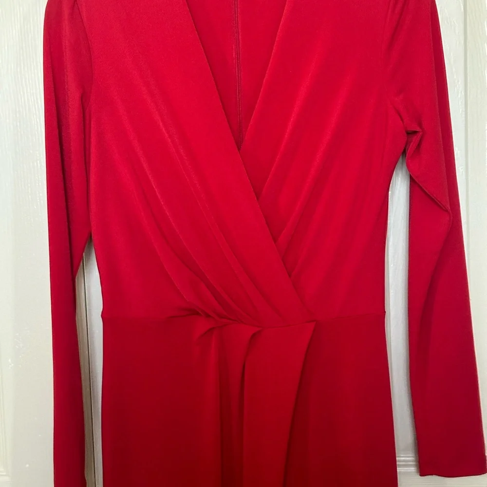 Elegant Red Jumpsuit by EX Coast Red Jumpsuit Size 6 - Picture 5 of 14